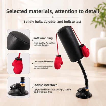 Cat Boxing Gloves Toy with Suction Cup Base